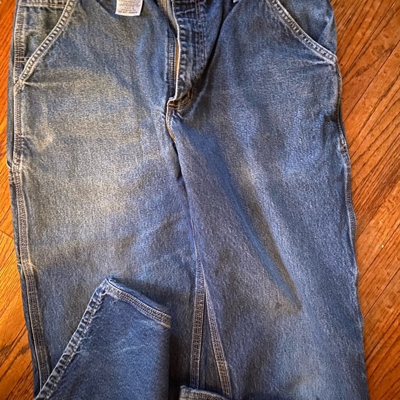 Carhartt work jeans pants carpenter worker 33 x 32 - Picture 2 of 2